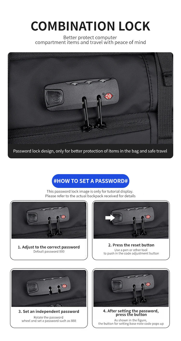 Vacuum Travel Backpack with Integrated Pump