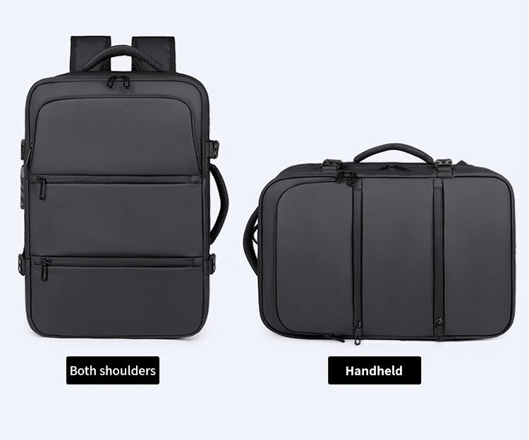 Vacuum Travel Backpack with Integrated Pump